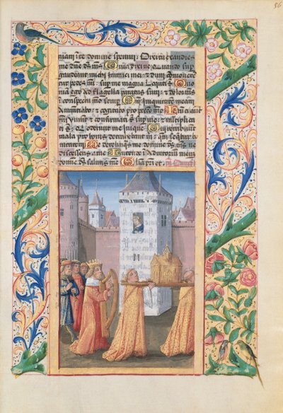 David escorting the Ark of the Covenant to Jerusalem, from the 